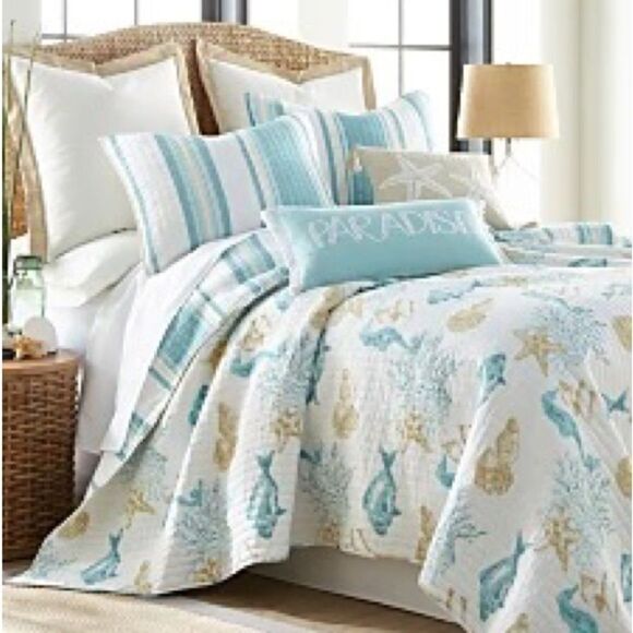 NEW LEVTEX Home San Sebastian, pillow shams 26” x 26” - Picture 7 of 8